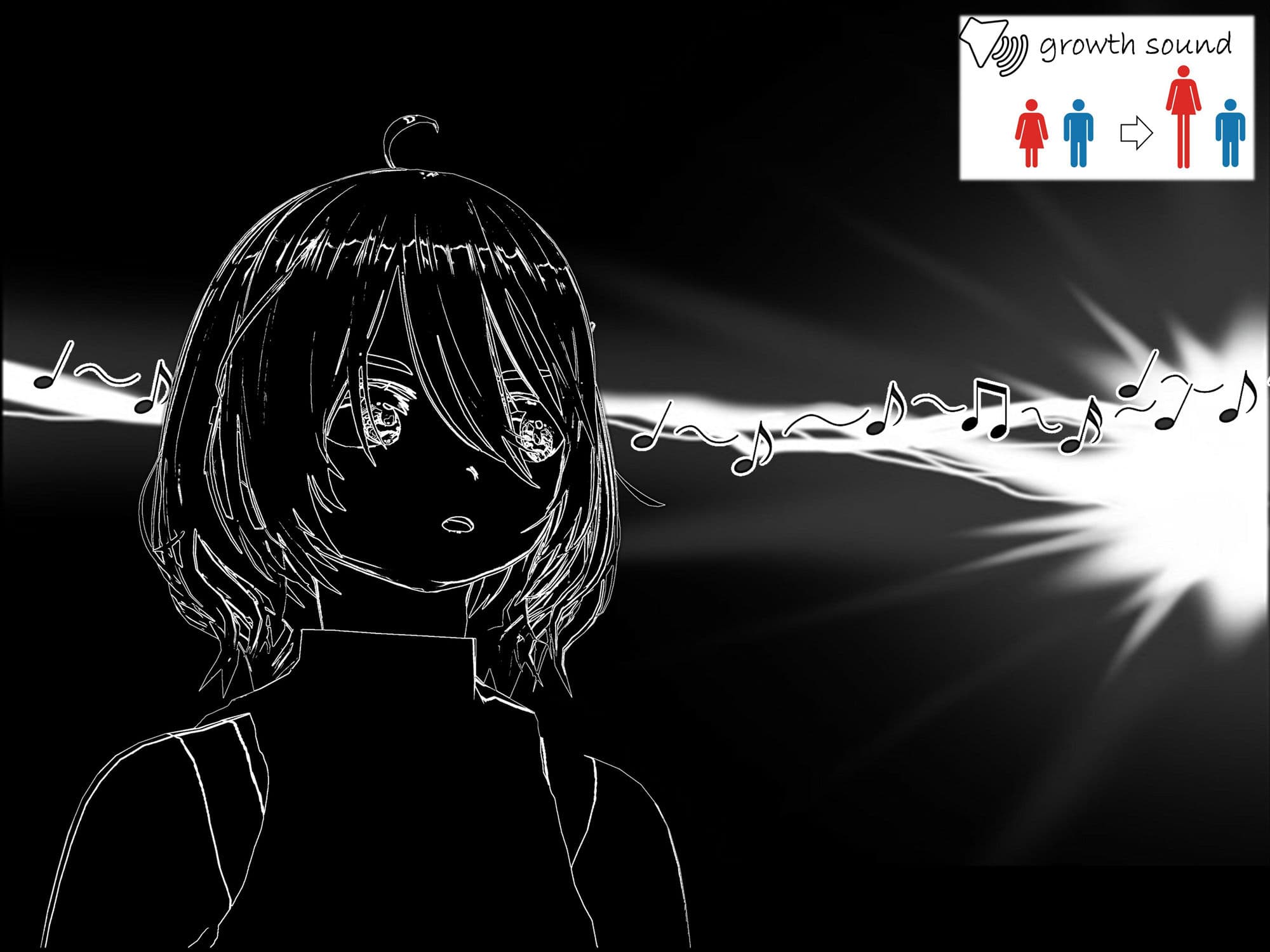 Outgrowing only girls, Overtake boys, Growth sound. Bus stop Arc サンプル 10