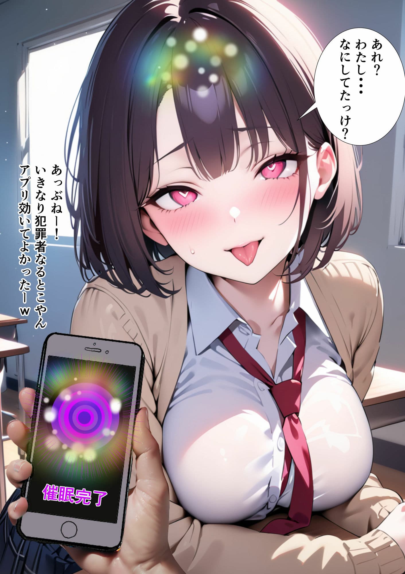 催●スマホおじさん〜孕ませ中出しハーレム 女子校生編 サンプル 3