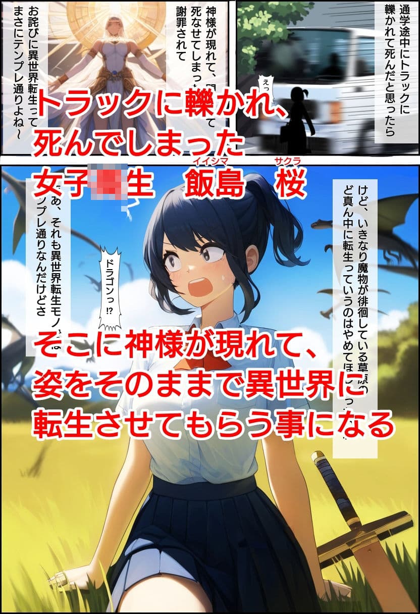噛ませ犬キャラに屈服する異世界転生JK サンプル 1