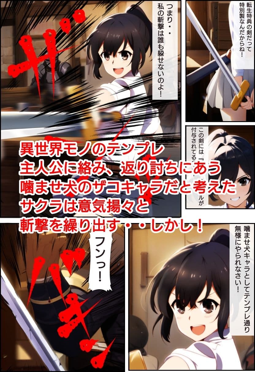 噛ませ犬キャラに屈服する異世界転生JK サンプル 3