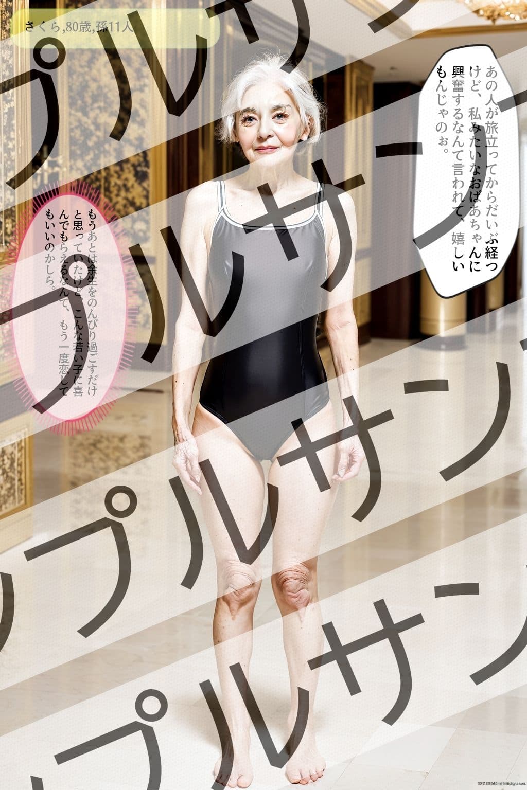 おばあちゃんのスクール水着 vol.1 - Old woman’s school swimsuit vol.1 - サンプル 2