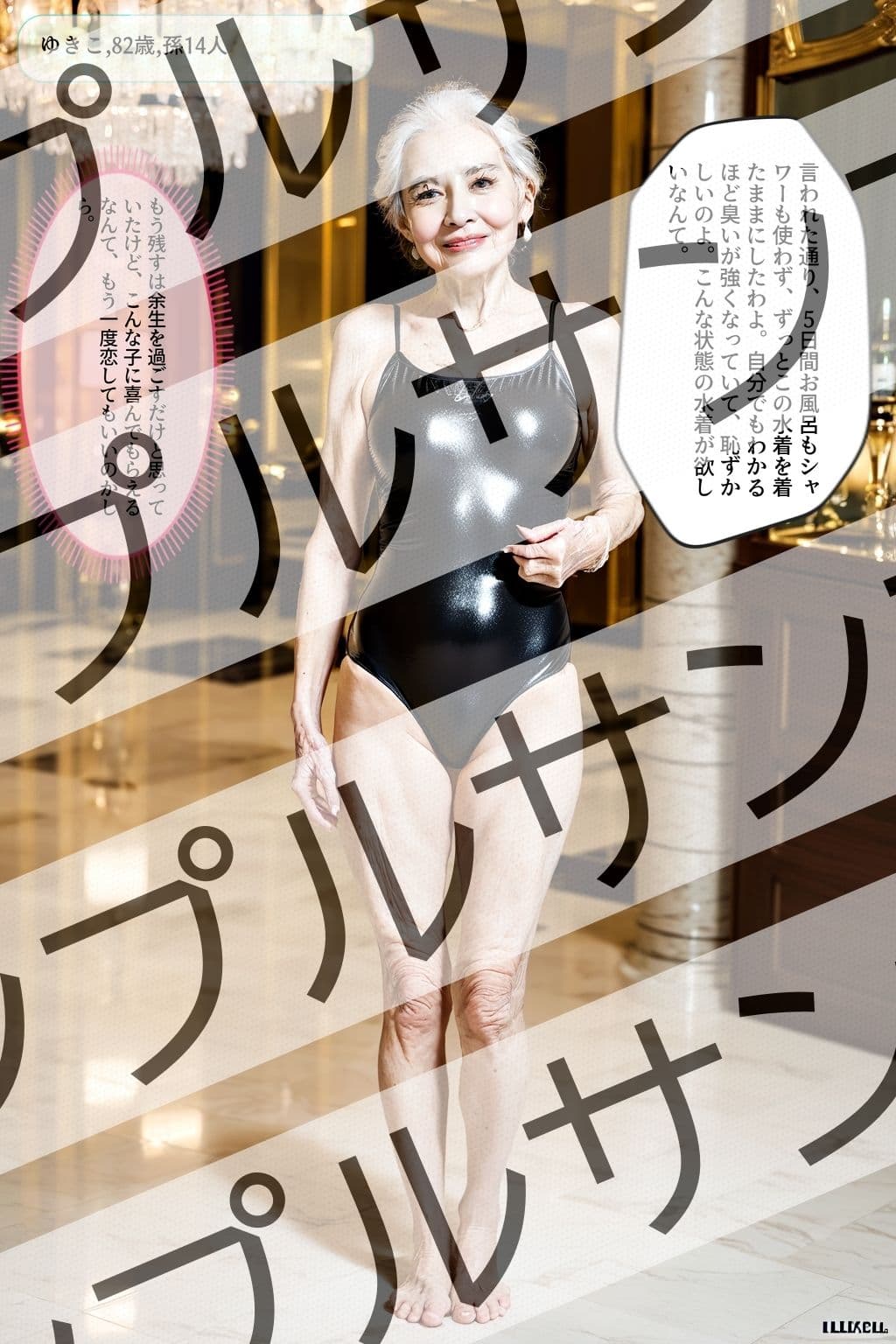 おばあちゃんのスクール水着 vol.1 - Old woman’s school swimsuit vol.1 - サンプル 6