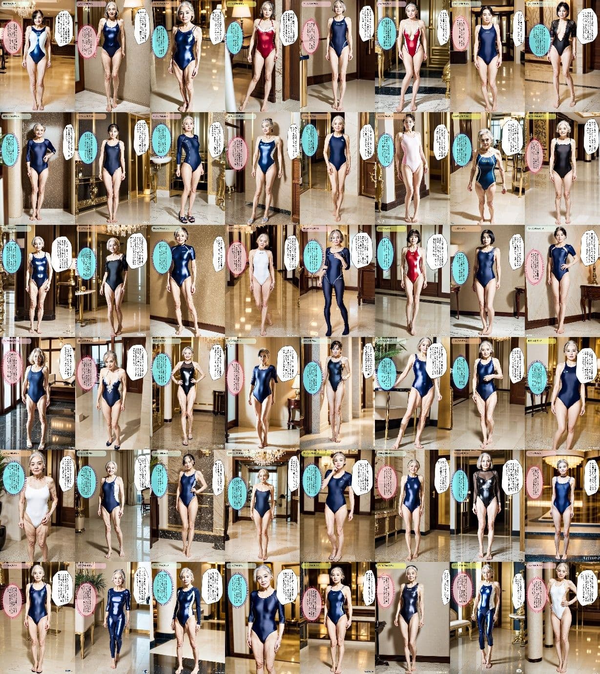 おばあちゃんのスクール水着 vol.1 - Old woman’s school swimsuit vol.1 - サンプル 9