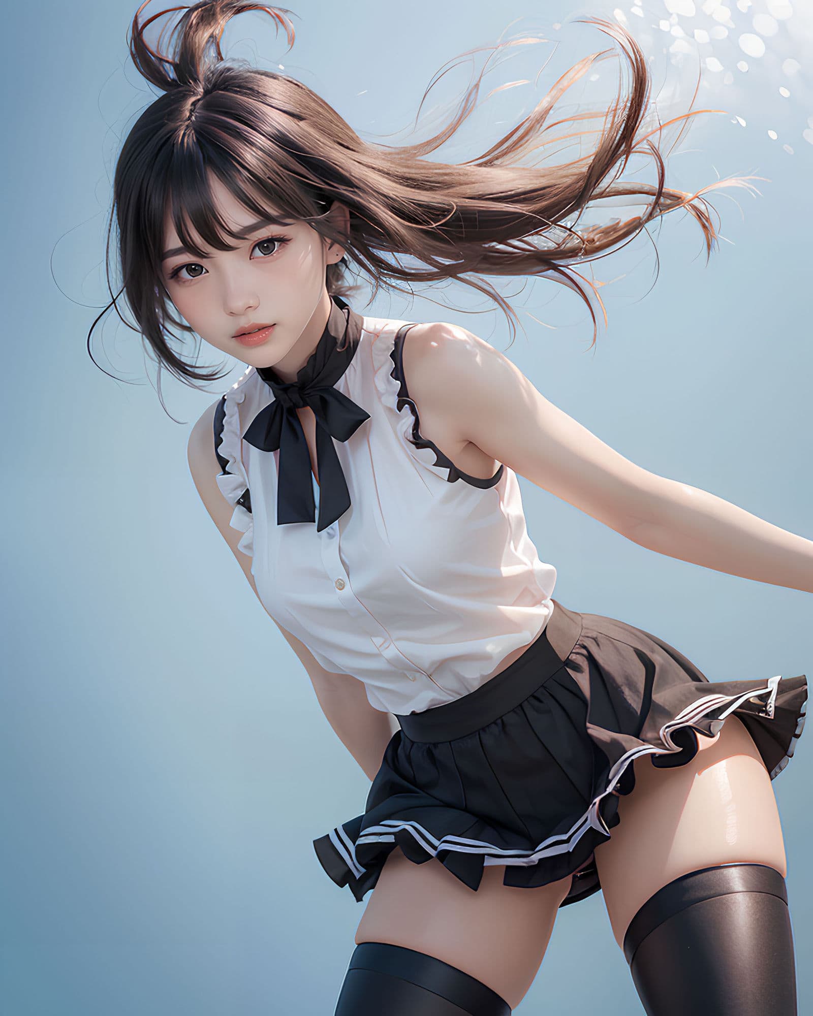 ミニスカニーハイ サンプル 1