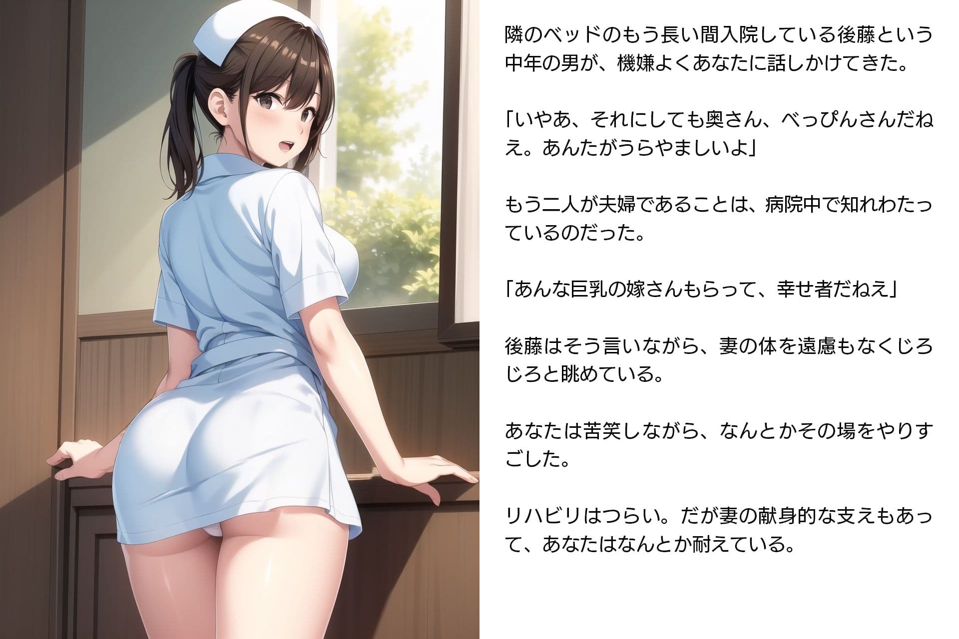 ネトラレ看護師妻・美保〜妻は病院のアイドルだった（性的な意味で）（CGノベル/NTR） サンプル 5