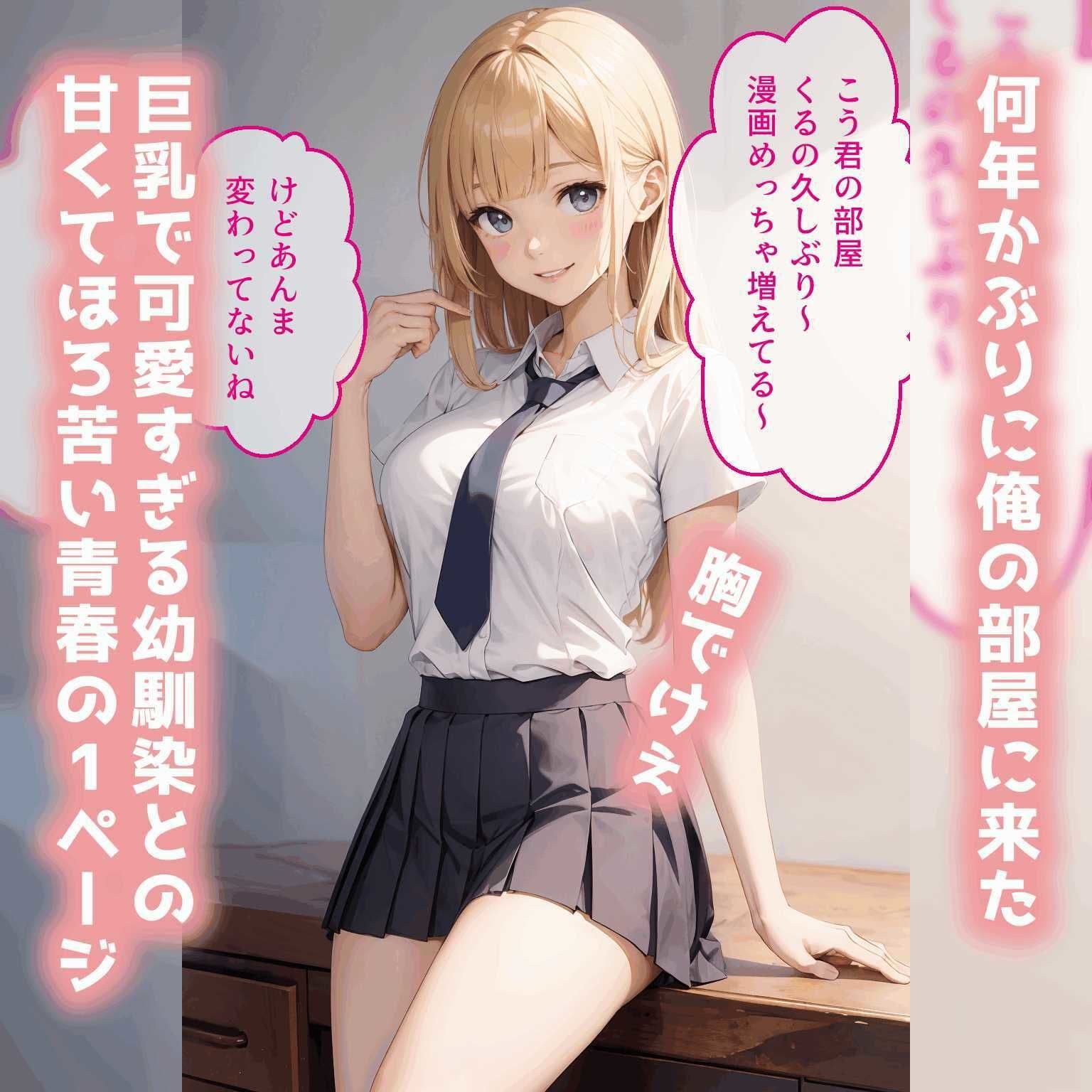 巨乳な幼馴染にリードされてこの後めちゃくちゃセックスした【市原夏帆】 サンプル 1