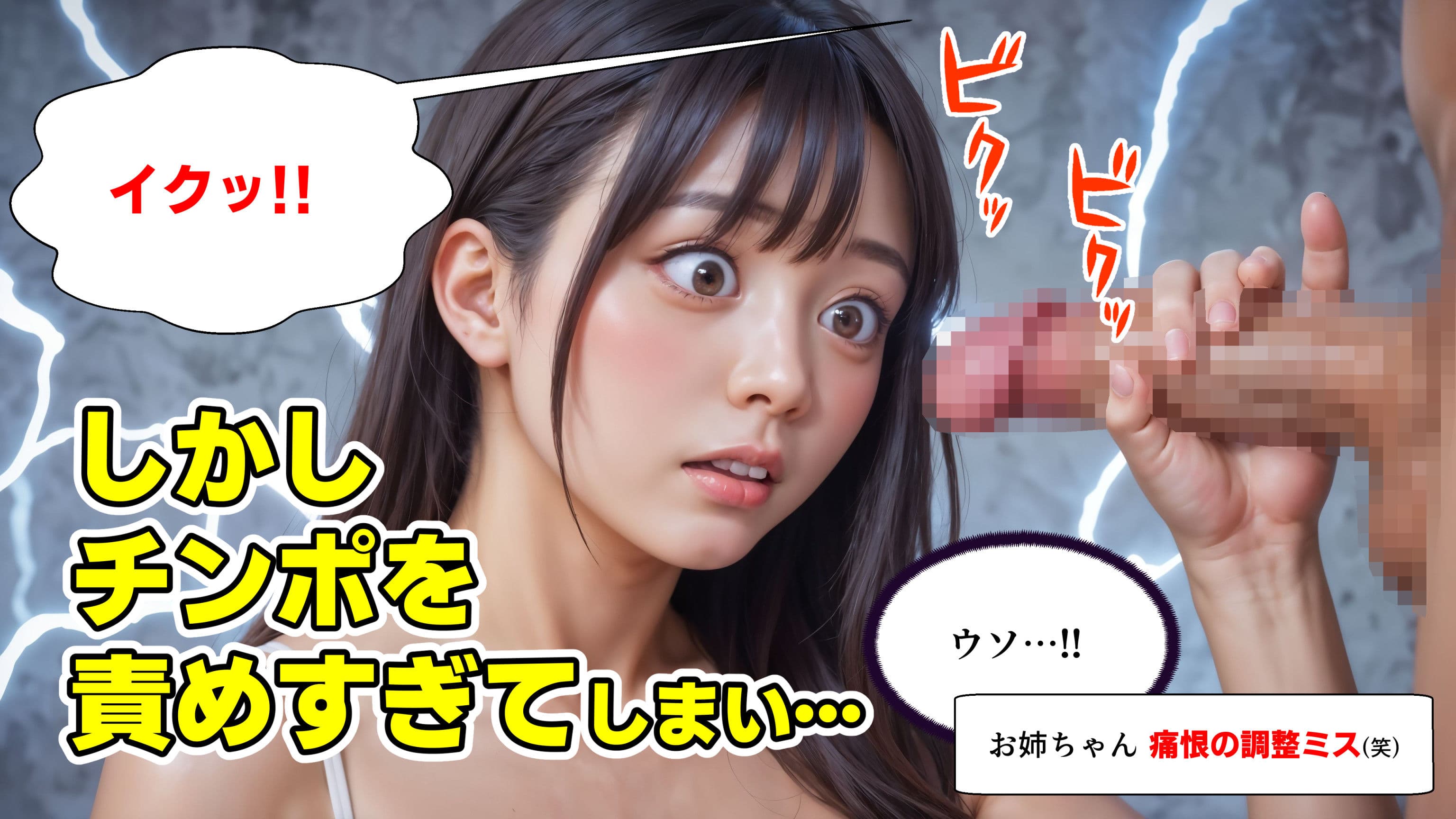 暴発顔射 弟の射精管理失敗で近親相姦中出しSEXする姉【4Kマンガ＋写真集】 サンプル 5