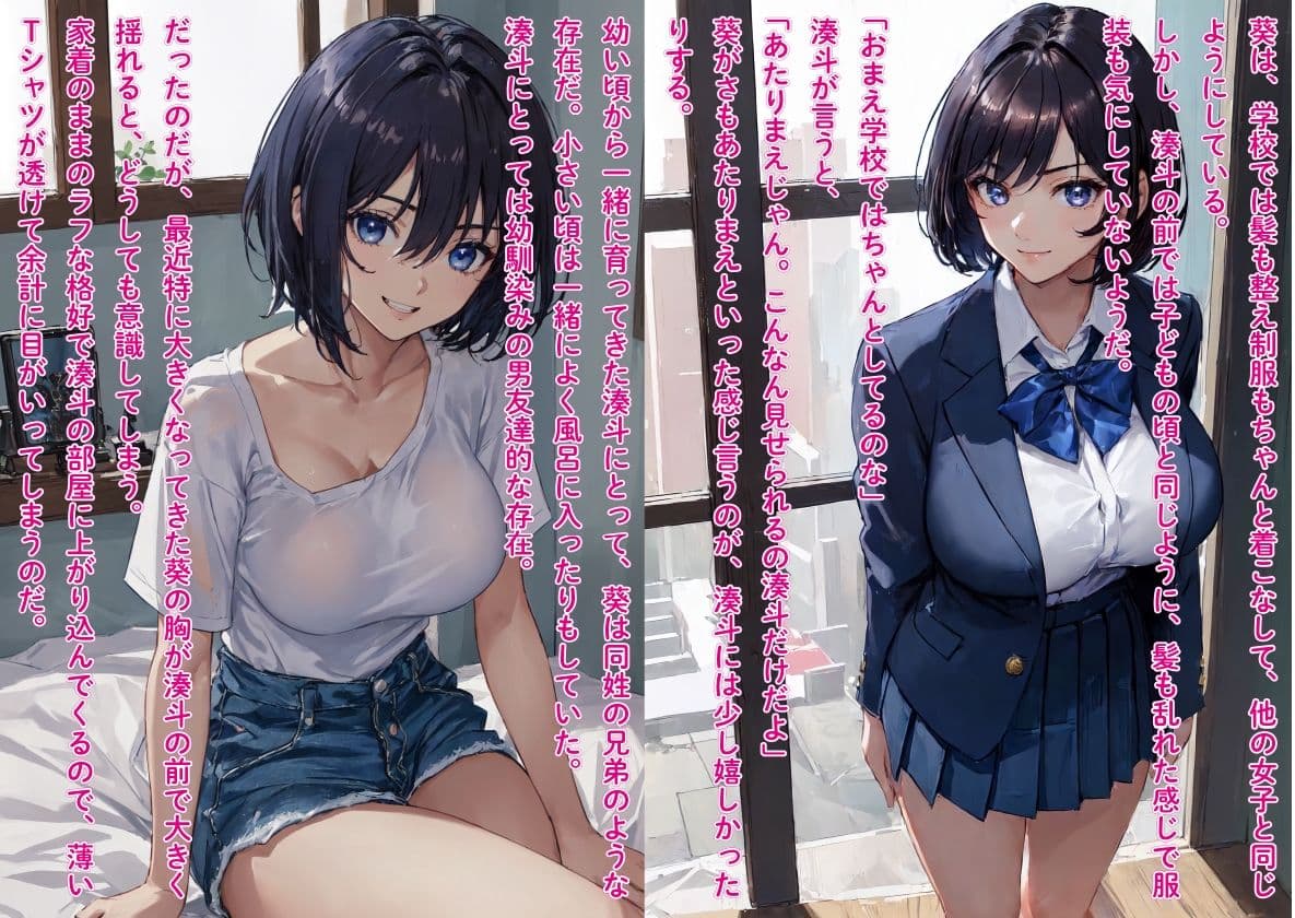 毎日ゲームしている友達付き合いの幼馴染みと…イチャラブ生セックス サンプル 2