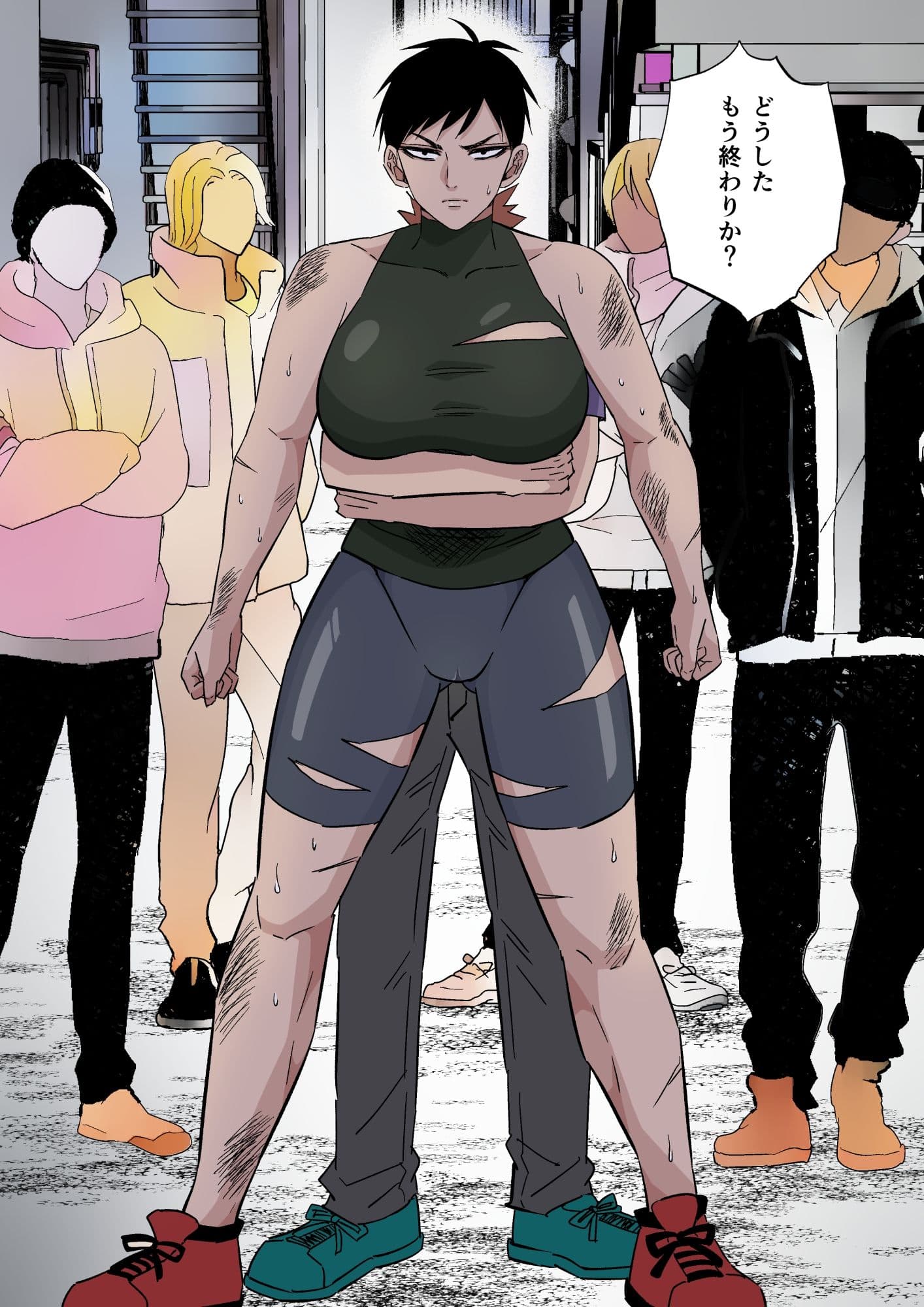 女ストリートファイタークリ堕ち サンプル 5