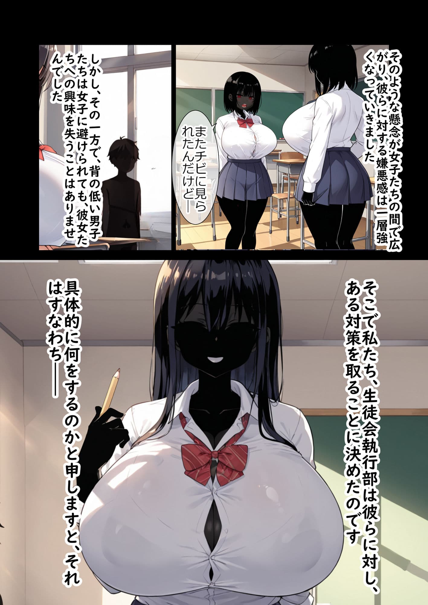 搾精室でデカ女に搾り取られるチビ男 サンプル 5