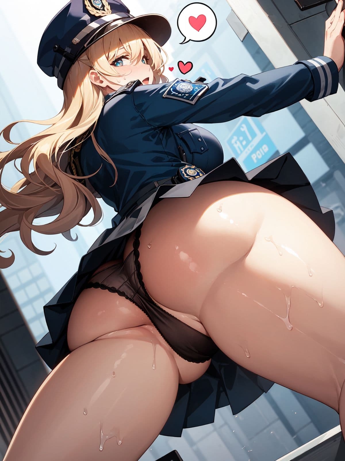 爆乳ミニスカポリスに職務質問されました！ サンプル 6