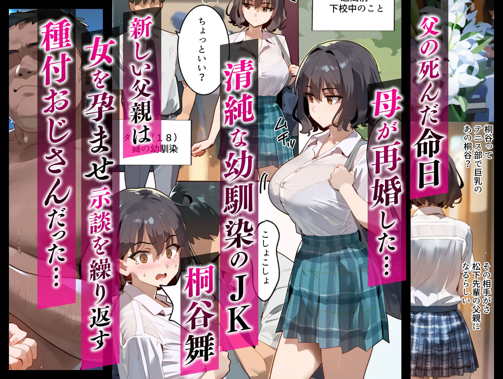 托卵命日!種付義父さん家の義妹にされ寝取られた幼馴染-母親再婚。幼馴染巨乳女子は実父の命日に嫌いな男達(義父&義兄)に寝取られ孕まされる話 サンプル 1