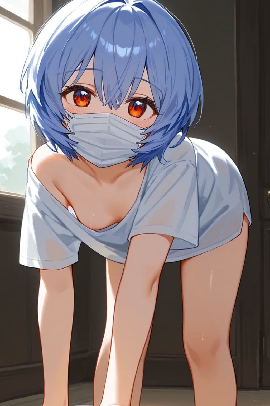 誰かに似ている裏垢女子とのセックス写真 青髪少女編 サンプル 3