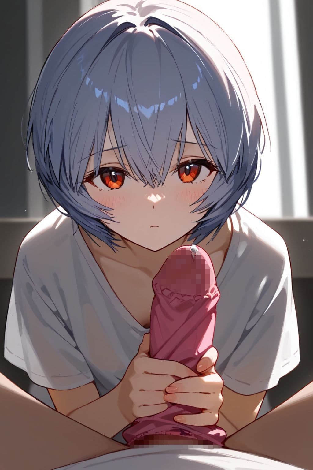 誰かに似ている裏垢女子とのセックス写真 青髪少女編 サンプル 4