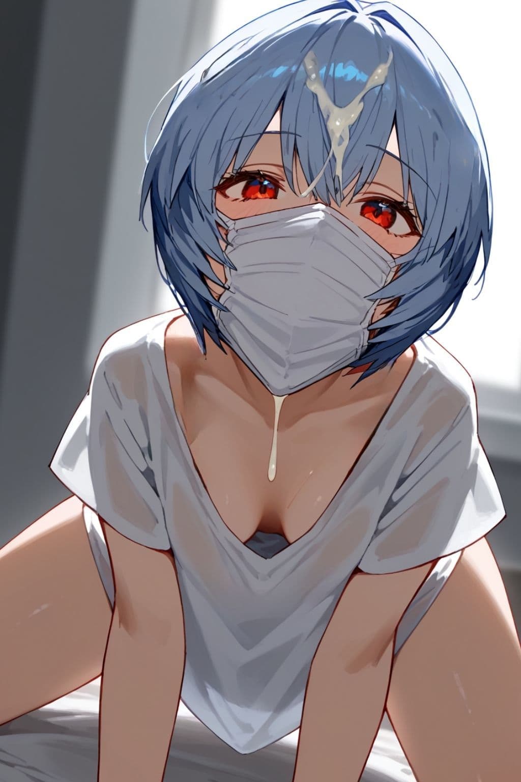 誰かに似ている裏垢女子とのセックス写真 青髪少女編 サンプル 6