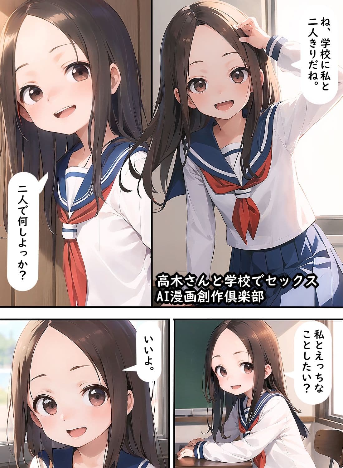 高○さんと学校でセックス サンプル 1