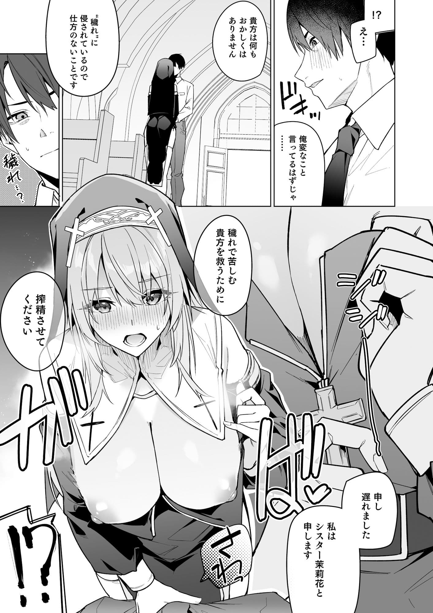 全肯定シスターに穢れ浄化搾精される本 サンプル 3