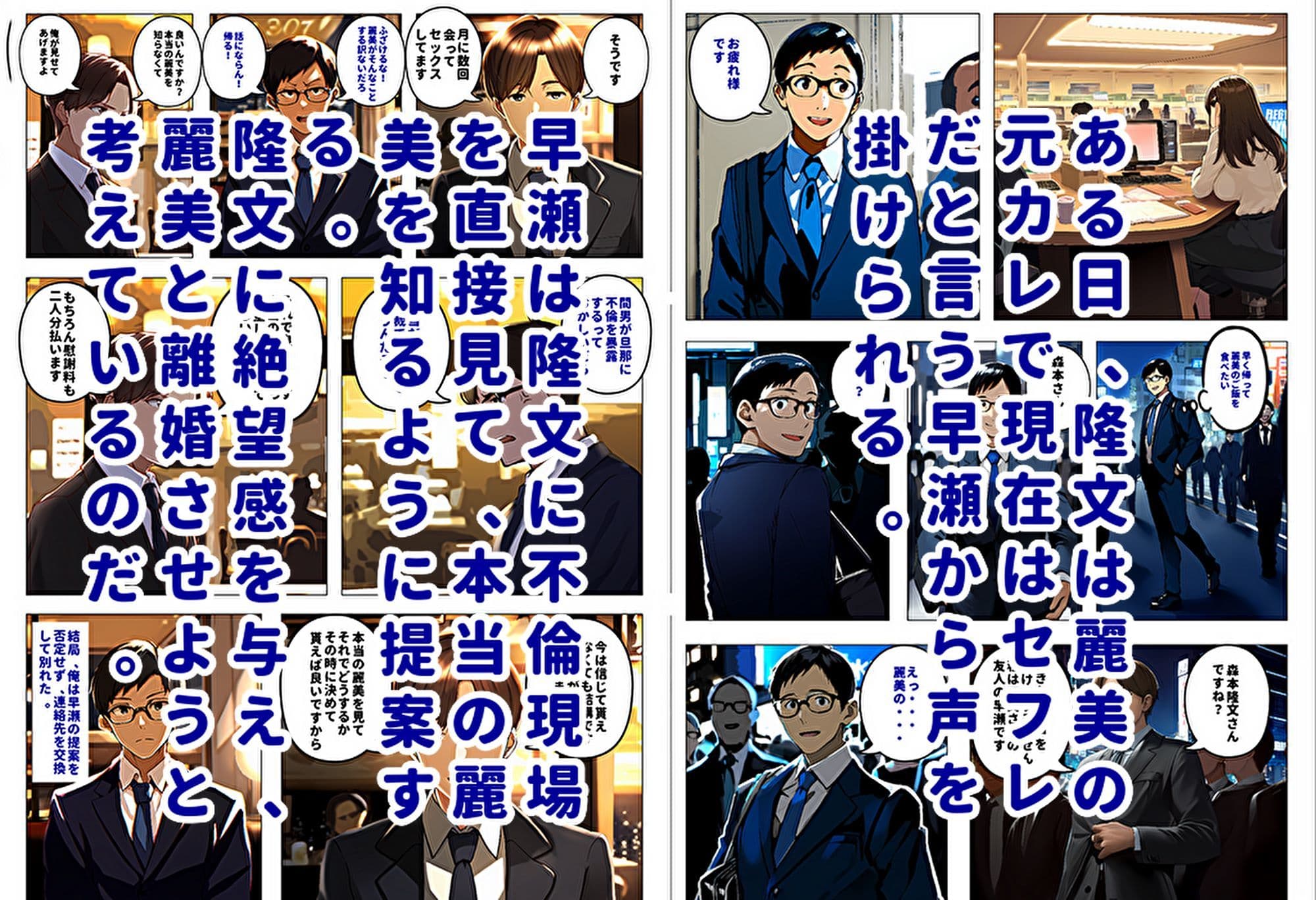 間男の提案に乗って不倫現場を目撃したら、最愛の妻が土下座してセックスのお願いをした。 サンプル 2
