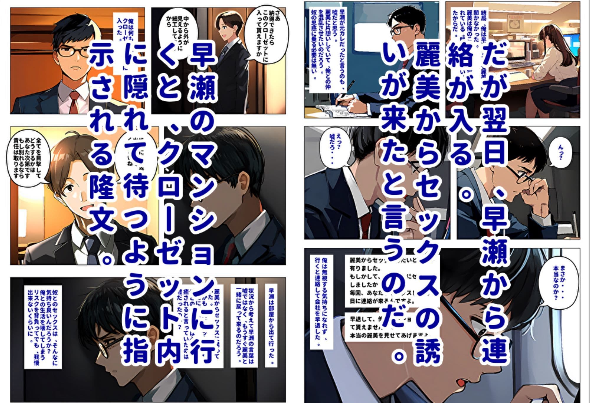 間男の提案に乗って不倫現場を目撃したら、最愛の妻が土下座してセックスのお願いをした。 サンプル 4