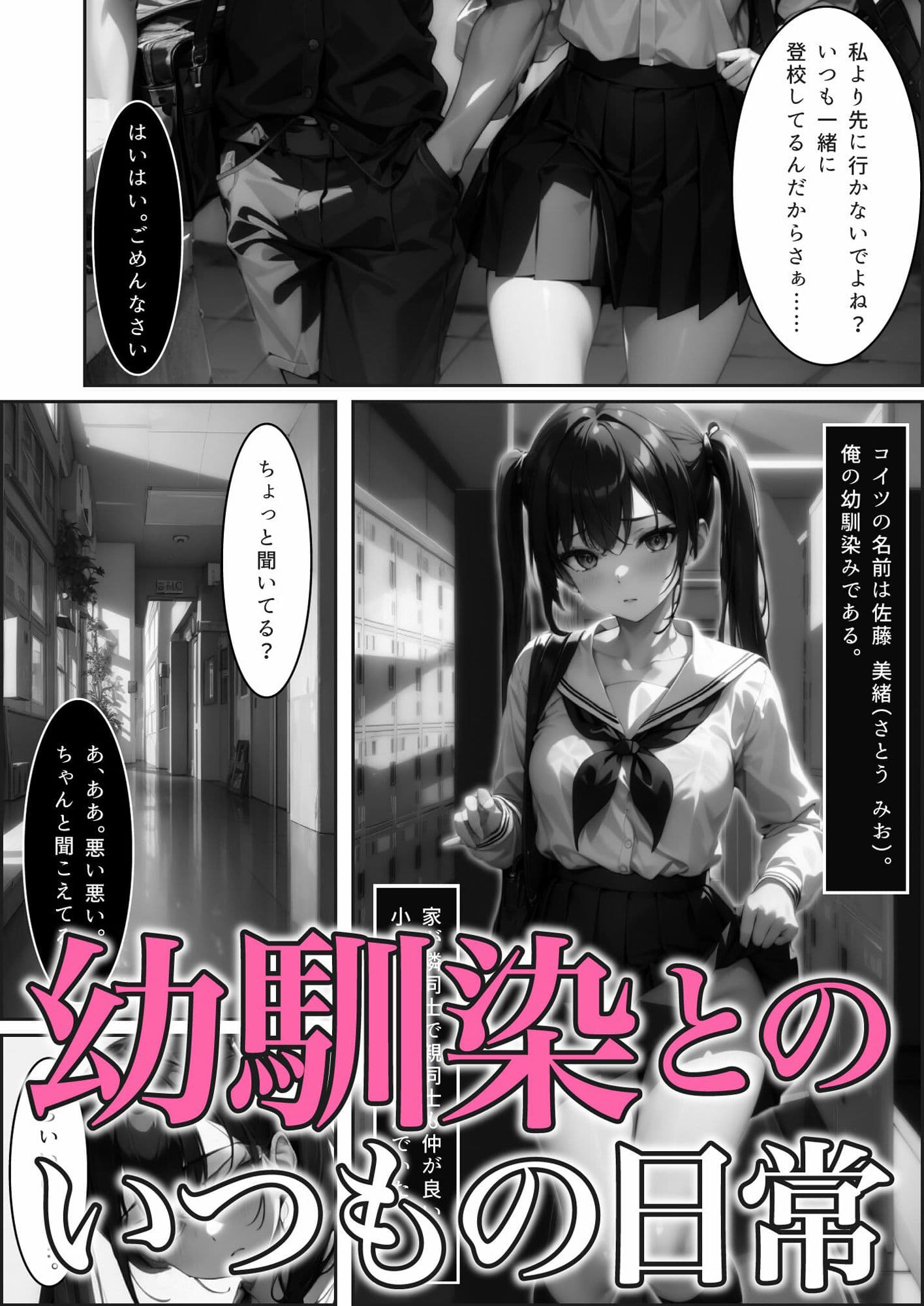 JK幼馴染が告白したら実は両思いだったので屋上エッチしちゃいました【美少女JK図鑑_佐藤 美緒編】 サンプル 1