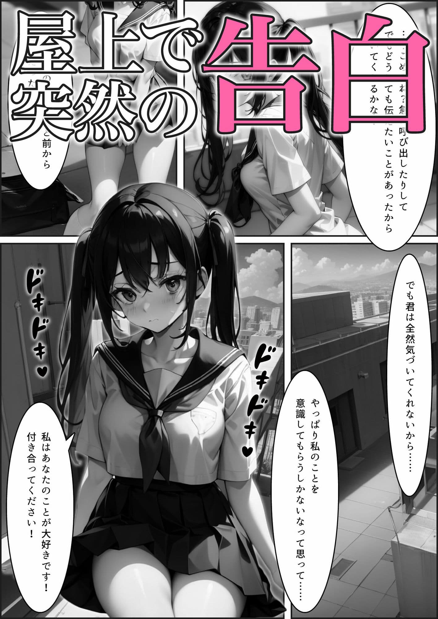JK幼馴染が告白したら実は両思いだったので屋上エッチしちゃいました【美少女JK図鑑_佐藤 美緒編】 サンプル 2