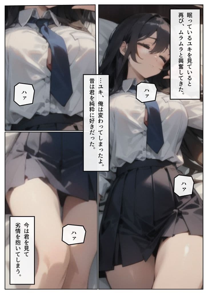 ずっと好きだった幼馴染に再会。無防備な寝姿に我慢できず、手を出しました… サンプル 4