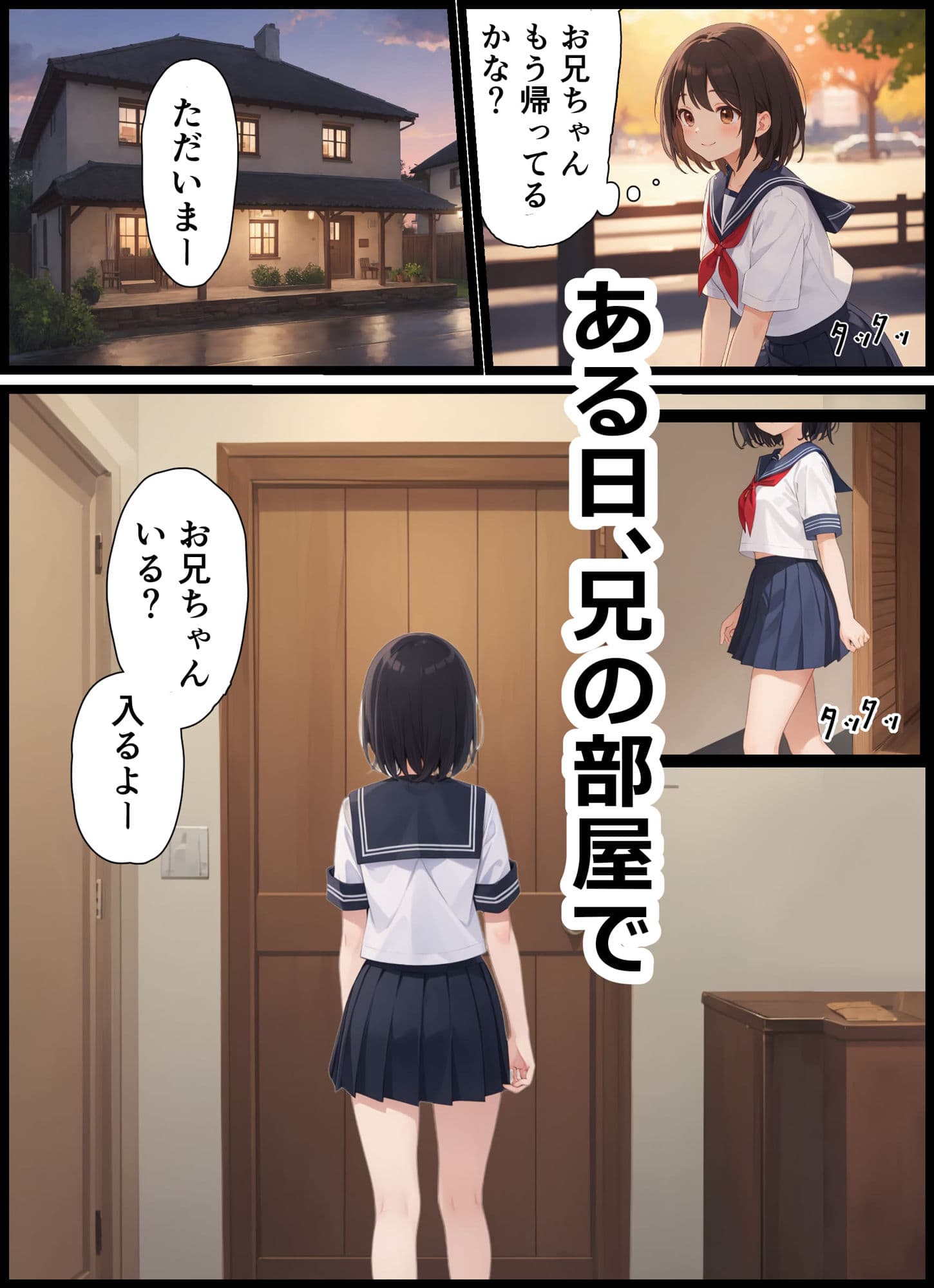 女子校生の妹とあまあまセックスする話 サンプル 2