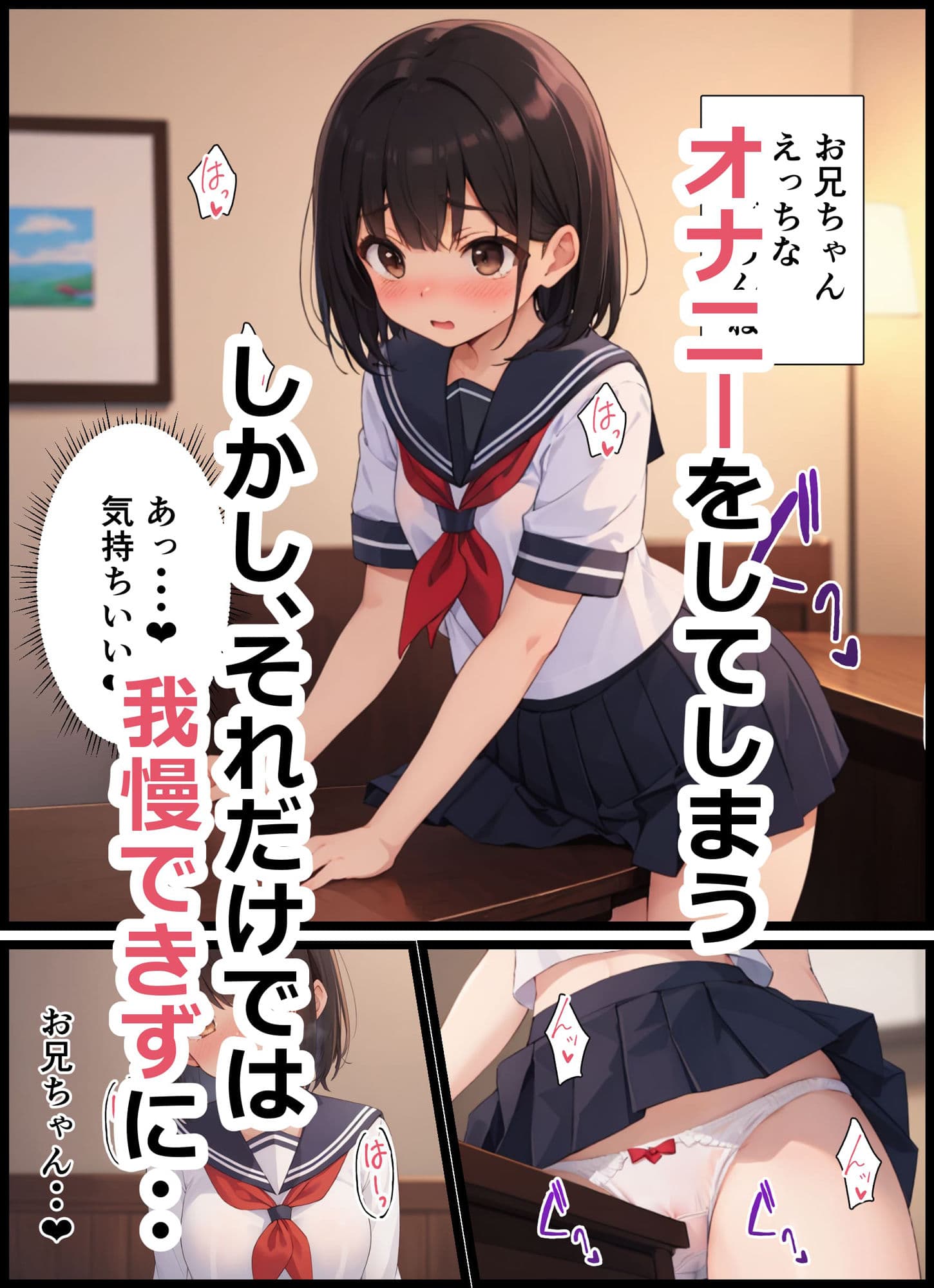 女子校生の妹とあまあまセックスする話 サンプル 6