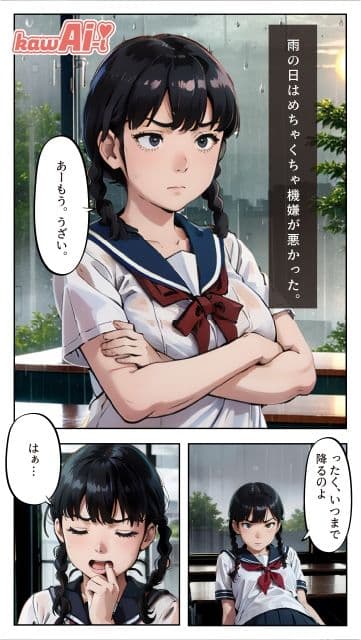 とある巨乳で三つ編みな女子校生の放課後 サンプル 2
