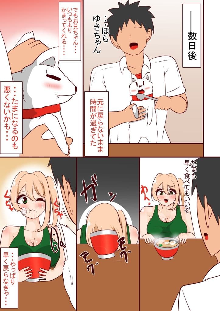 愛犬ちゃんが私の身体使って勝手に交尾してた話 サンプル 4