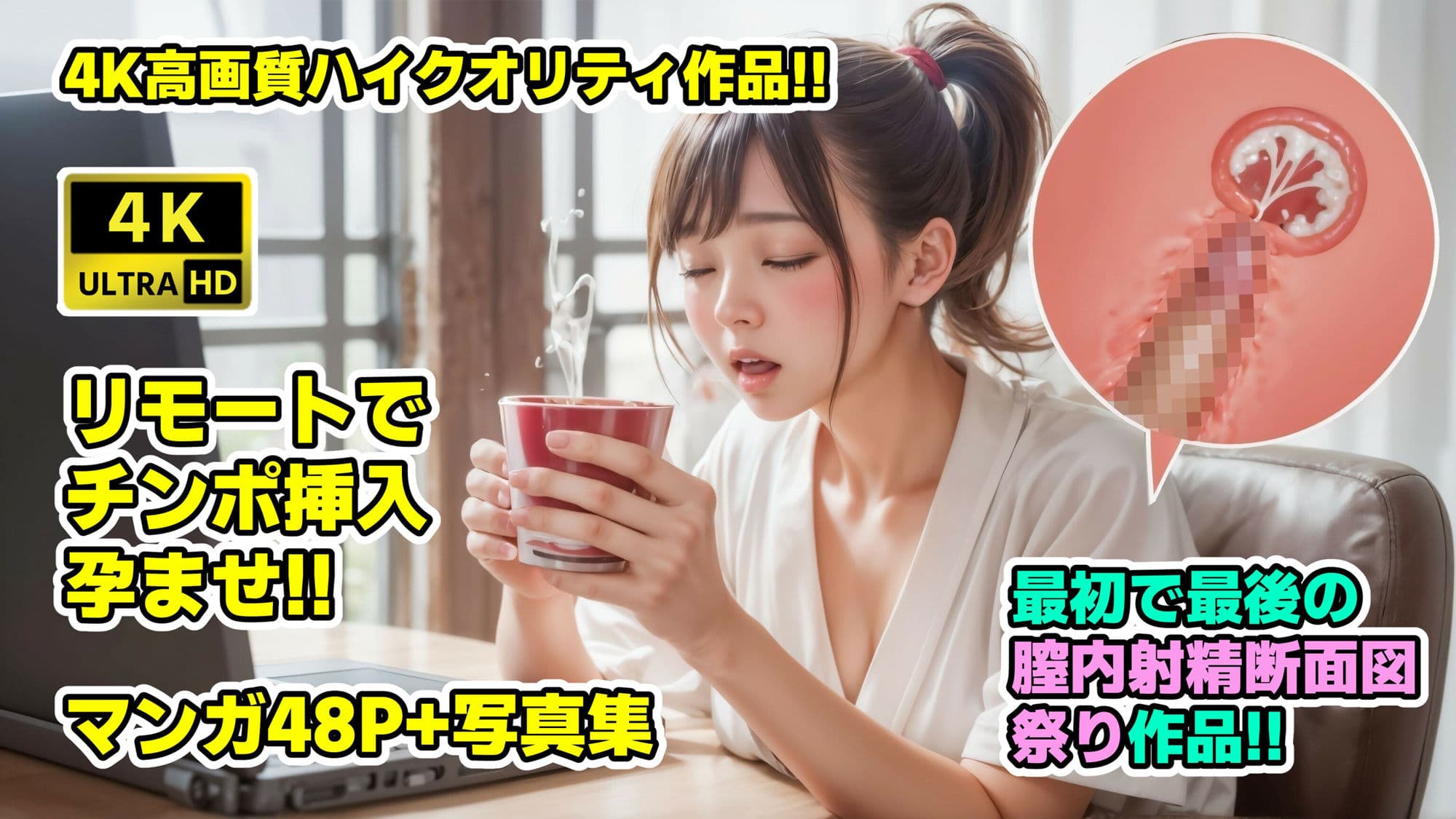 リモート孕ませおじさん【4Kマンガ+写真集】悪魔のオナホールで遠隔中出し サンプル 1