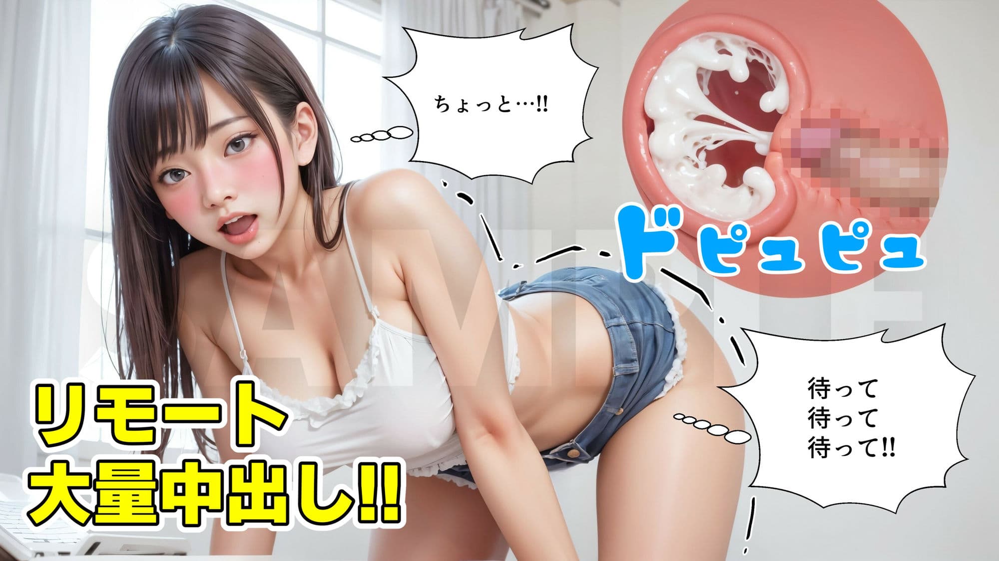 リモート孕ませおじさん【4Kマンガ+写真集】悪魔のオナホールで遠隔中出し サンプル 8