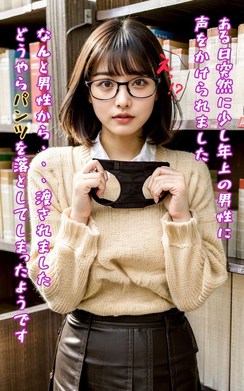 図書館で内緒で××することに虜になった私の体験 サンプル 6