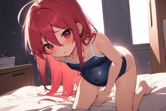 灼〇のシャナ ボテ腹スク水SEX サンプル 1