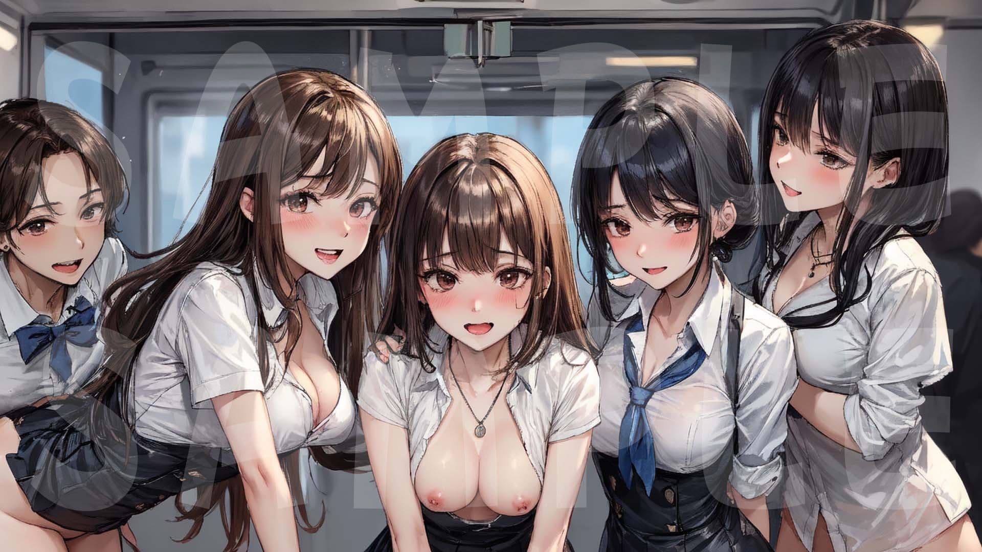 秘密の制服電車 「あのぉ 次は 私も、いいですか？」vol.6 サンプル 3