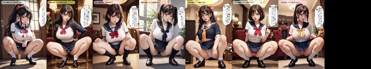 上から目線のセーラー服JKのしゃがみパンチラ vol.1 サンプル 10
