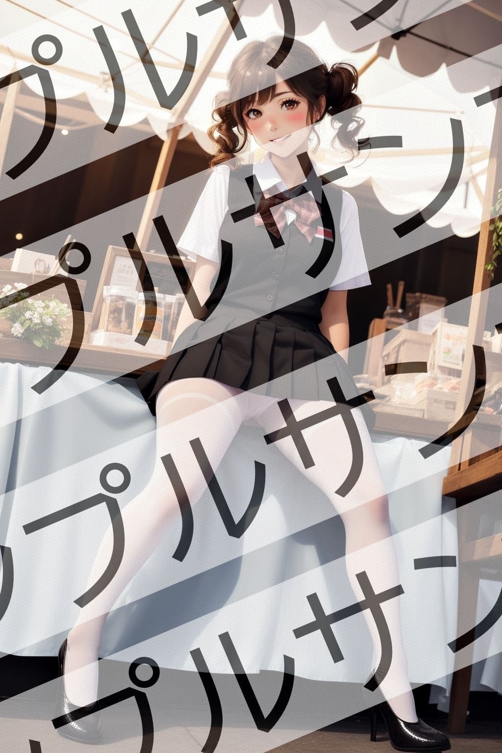 優等生の制服パンストJKのパンチラ vol.1 サンプル 6