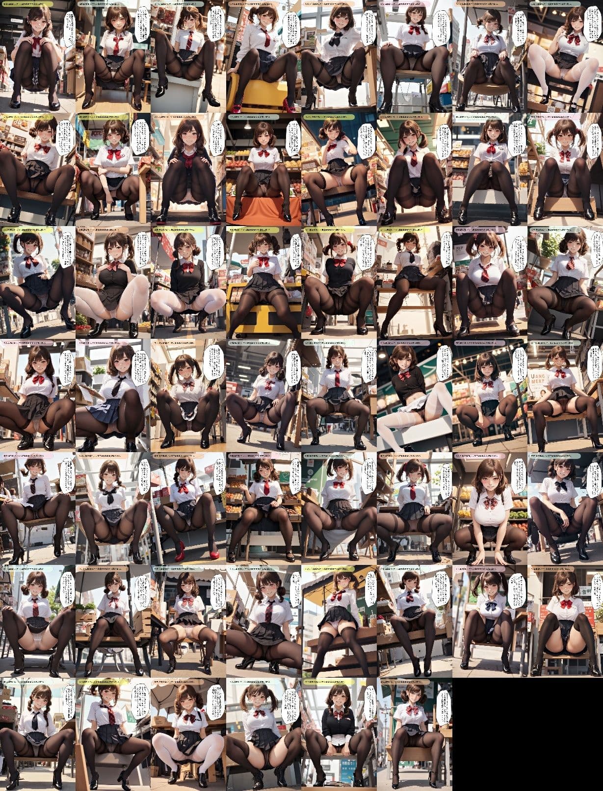 優等生の制服パンストJKのパンチラ vol.1 サンプル 9