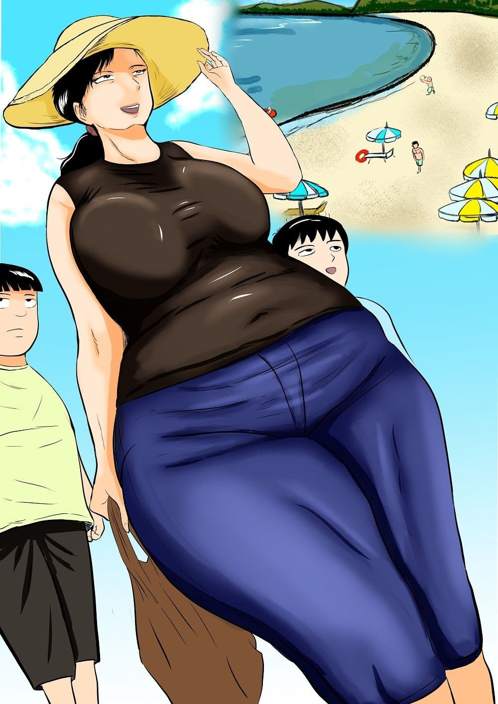 友達のお母さんが海に連れてってくれた サンプル 1
