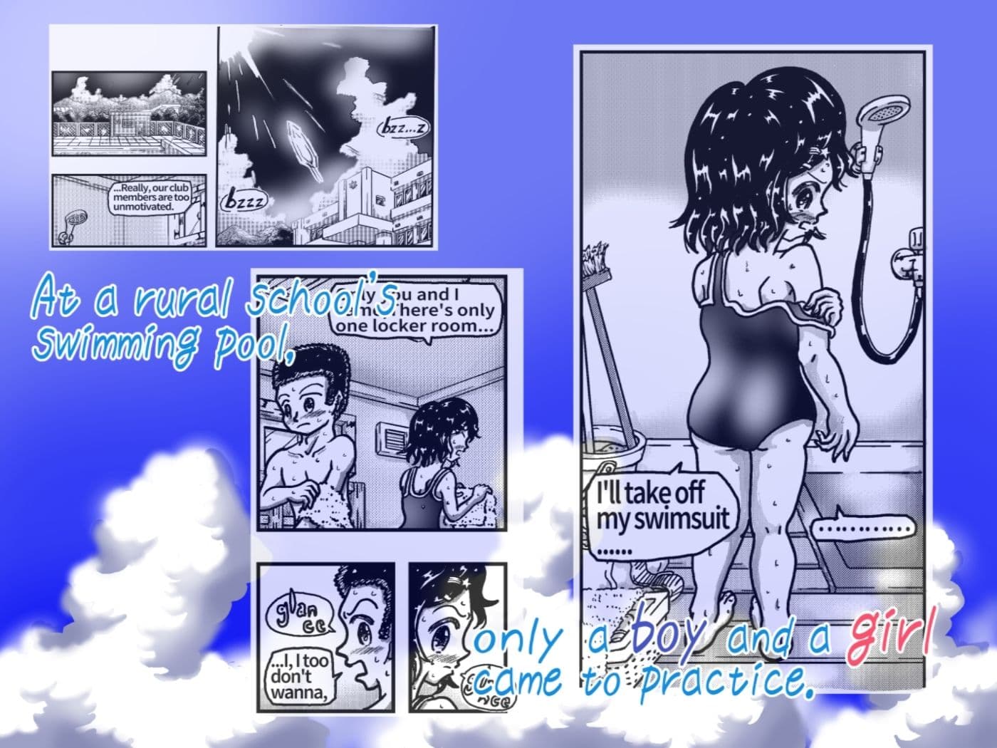 Two NAKED sumner swimmers サンプル 1