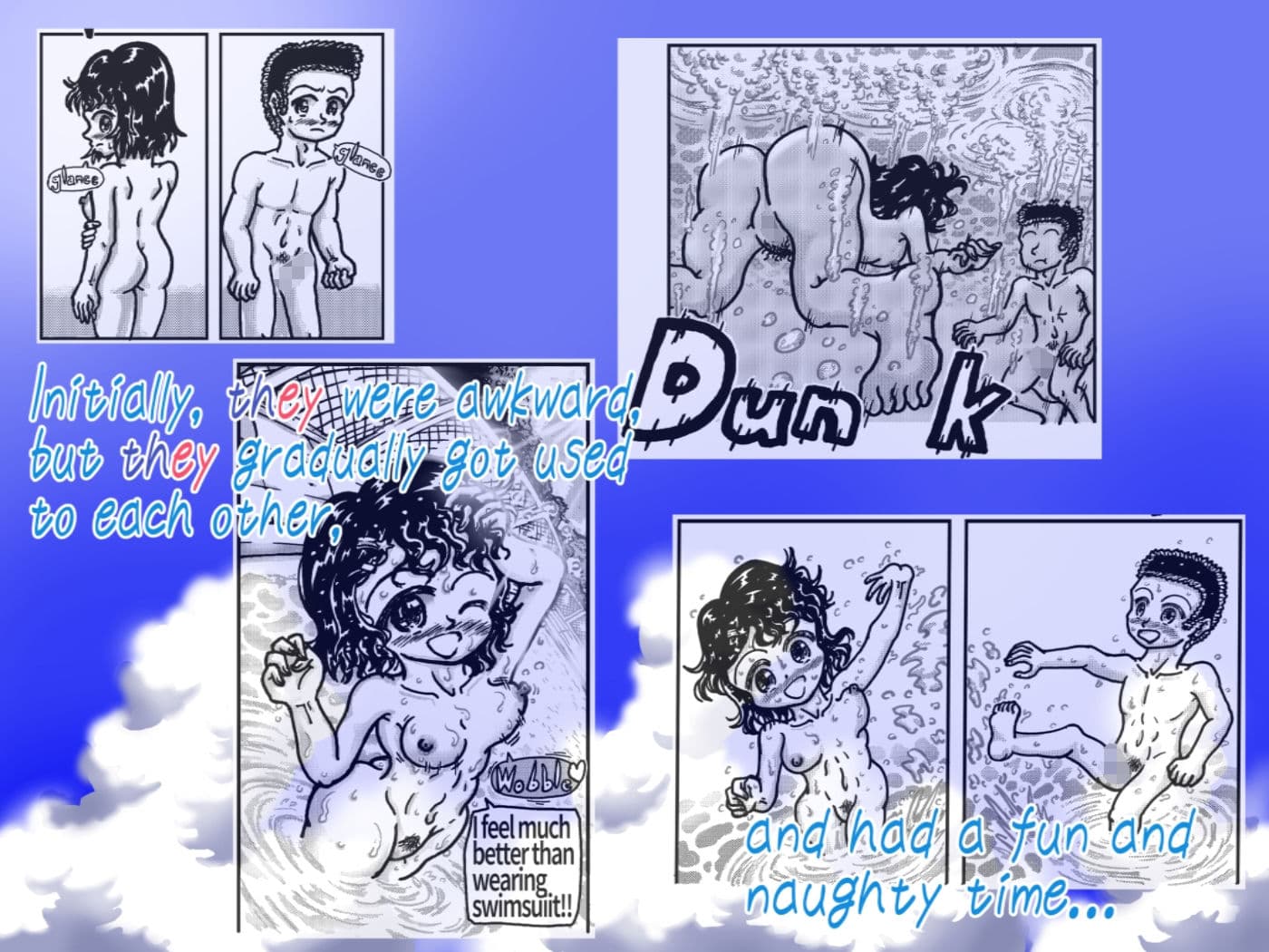 Two NAKED sumner swimmers サンプル 4