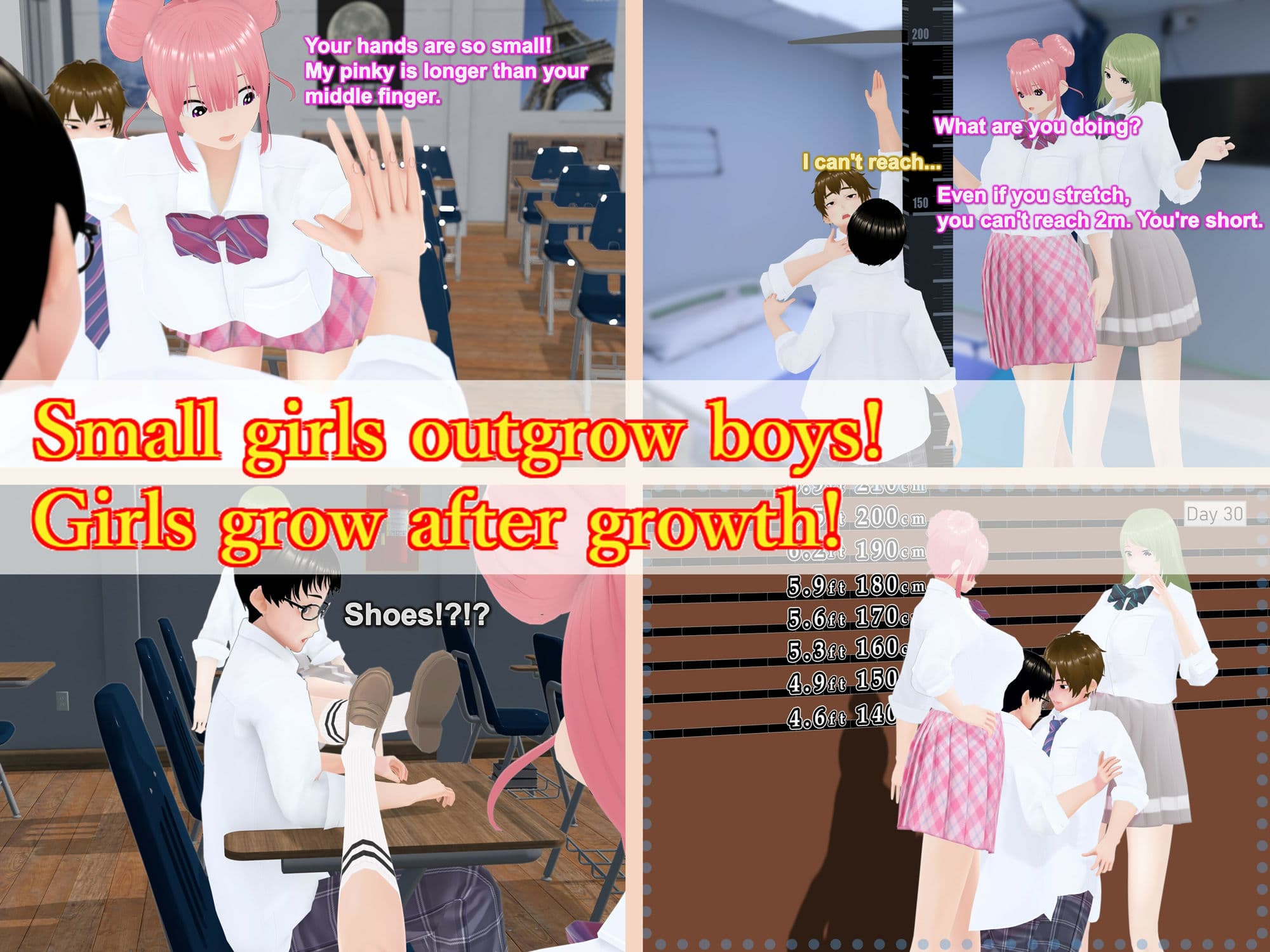 Outgrowing only girls， Overtake boys， Growth sound. Classmate Arc サンプル 2