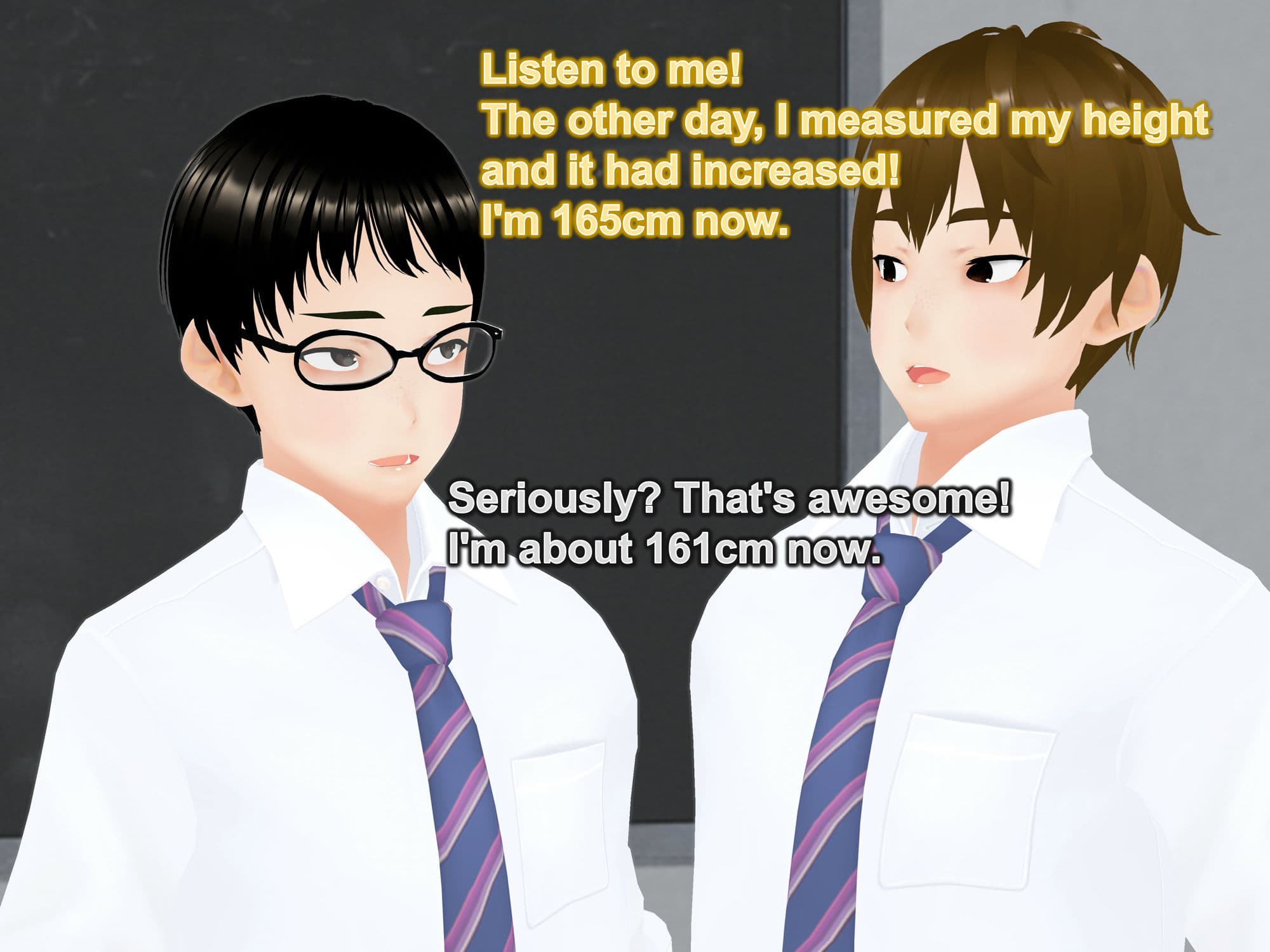 Outgrowing only girls， Overtake boys， Growth sound. Classmate Arc サンプル 5