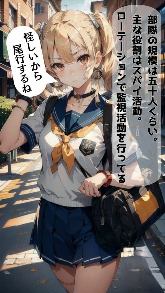 女子校生スパイの受難【AI美女イラストコミック】 サンプル 4