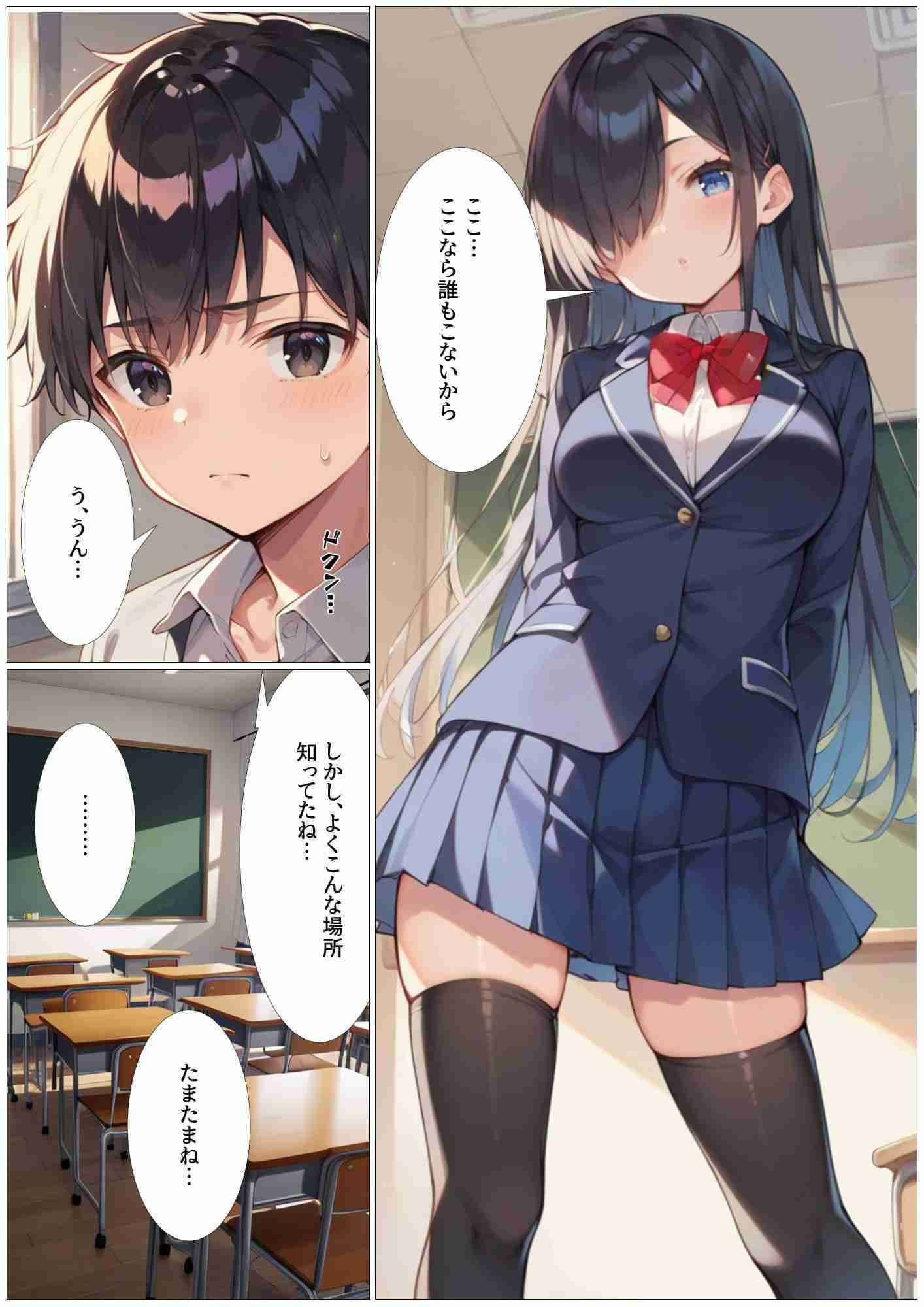 童貞の僕は処女たちとこういう青春がしたかった 陰キャ少女黒田未来編 サンプル 1