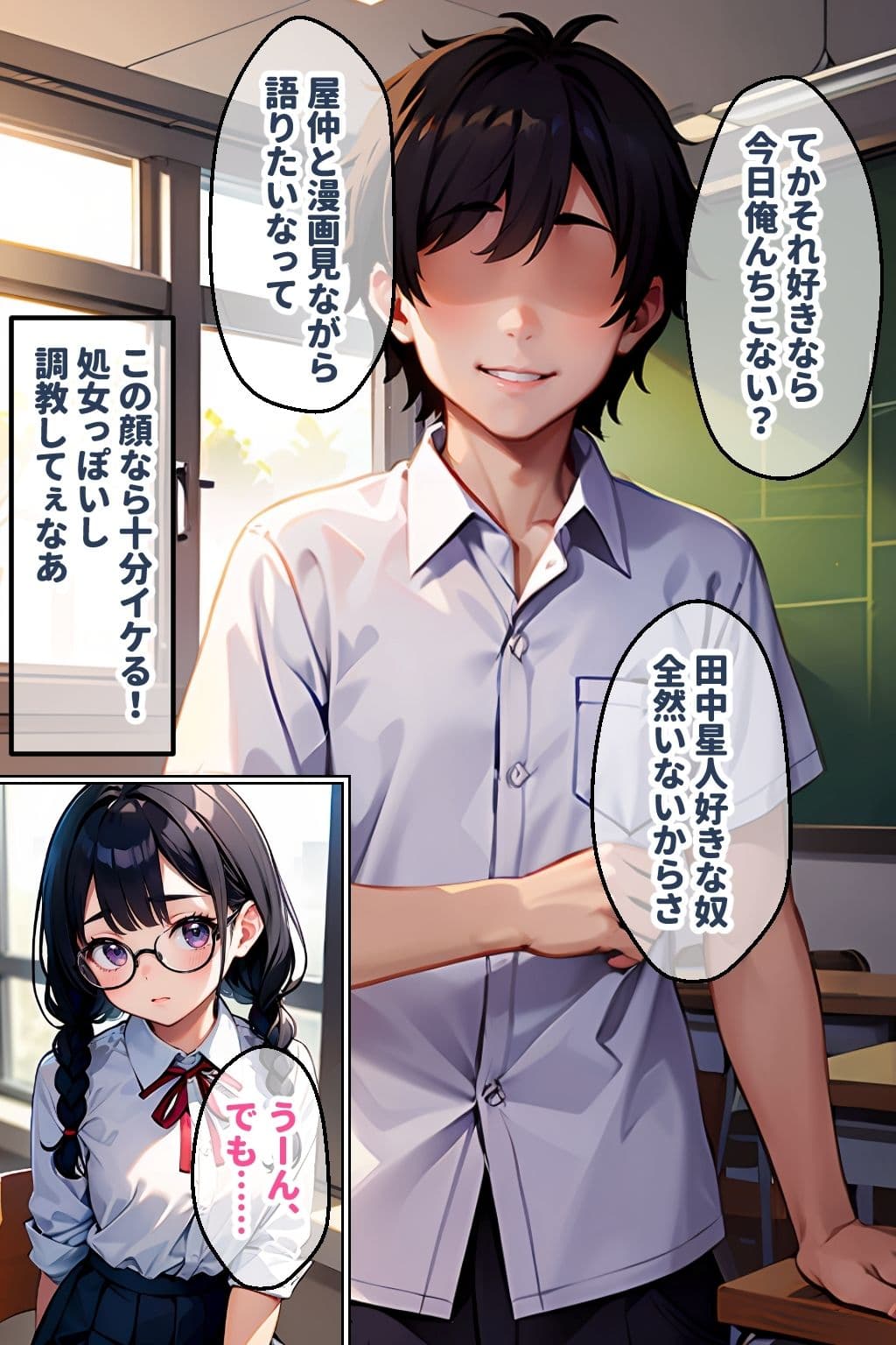 地味なオタク娘を俺好みに調教してみた サンプル 2