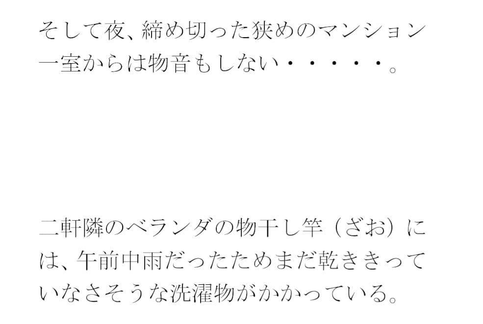 街の片隅暗い小部屋の中・・・・・カーテンを閉め切って義母と サンプル 3