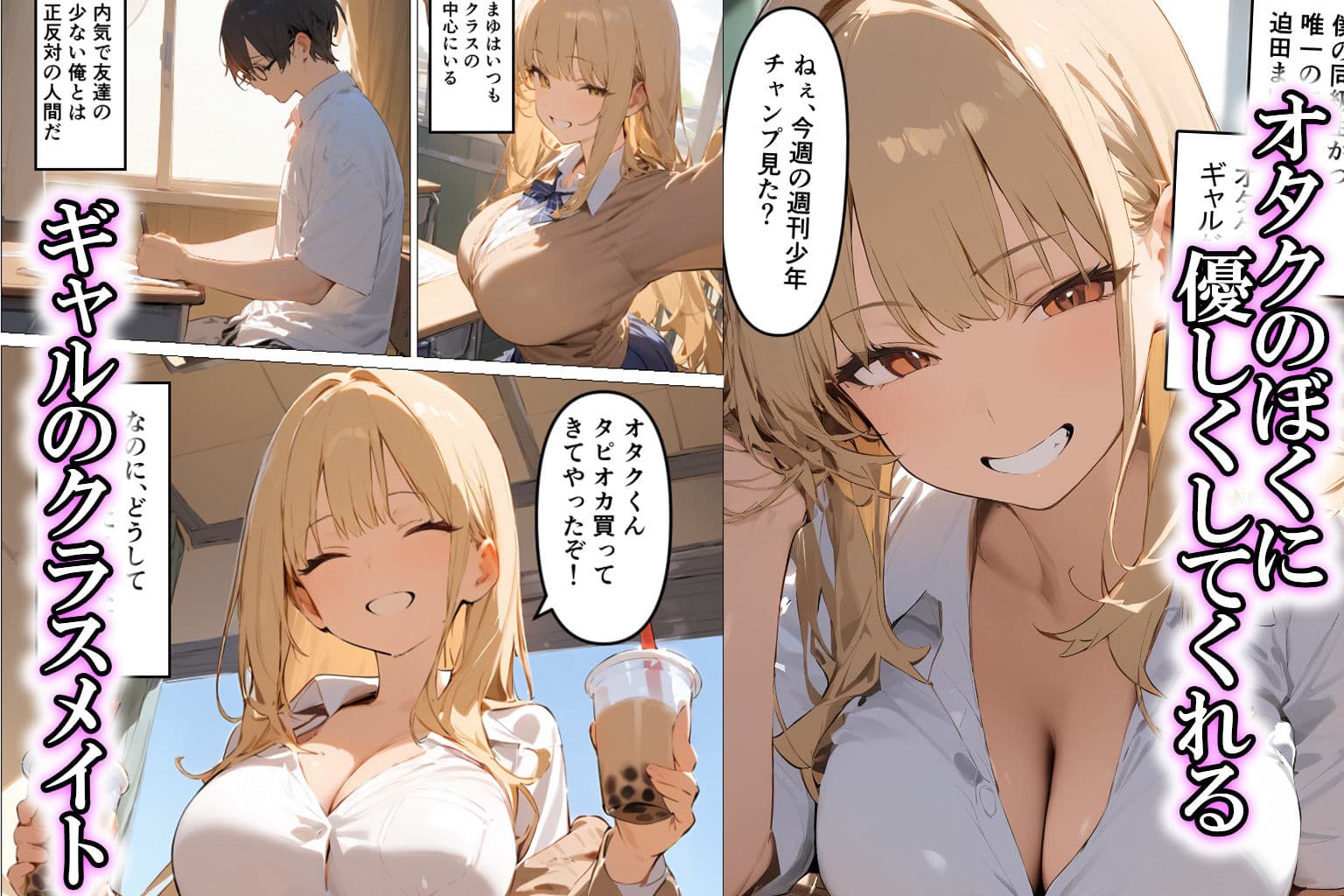 オタクに優しいギャルと両想いだったのにデカチン男に寝取られる話 サンプル 1