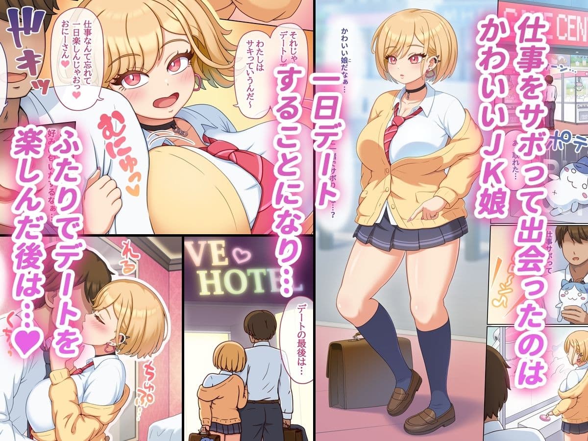 サキュ活JK〜デートの後は濃密搾精〜 サンプル 1