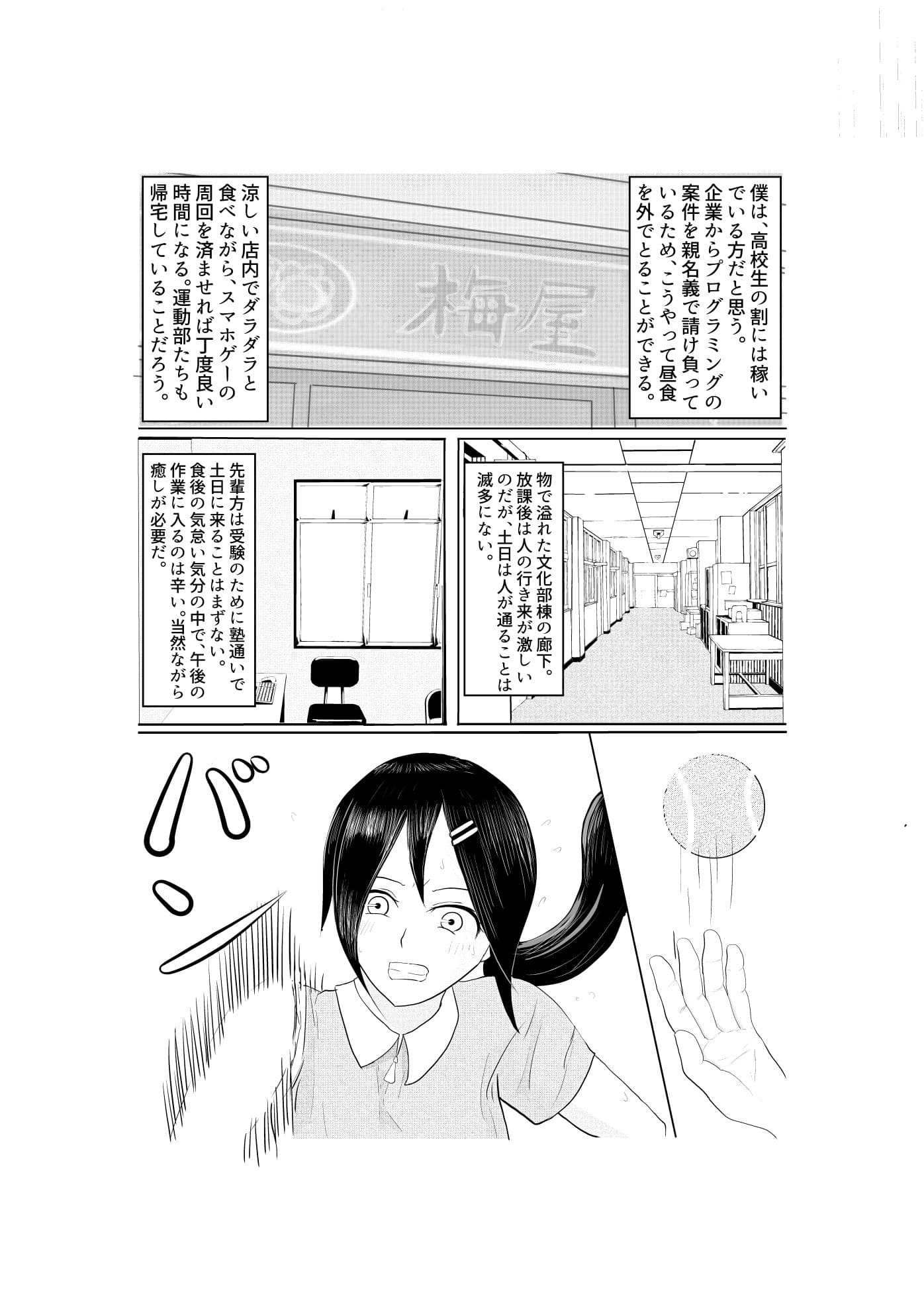 【漫画版】熱中症で倒れていたテニス部女子を脅して○す話 サンプル 2